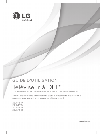 LG 22LB4510 Manuel du propriétaire | Fixfr