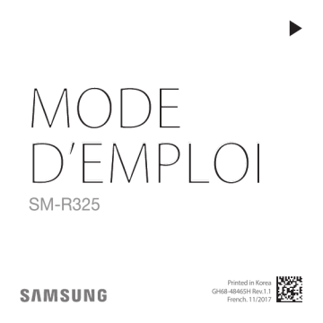 SM-R325 | Mode d'emploi | Samsung Gear VR R325 Manuel utilisateur | Fixfr