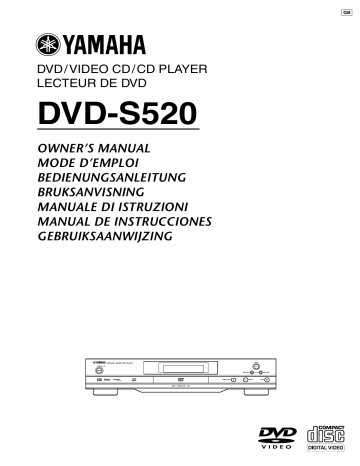 Manuel du propriétaire | Yamaha dvd s 520 Manuel utilisateur | Fixfr