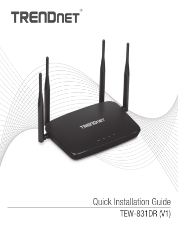 Trendnet TEW-831DR AC1200 Dual Band WiFi Router Manuel utilisateur | Fixfr