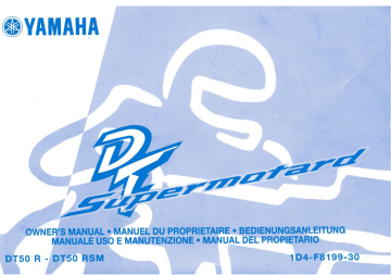 Manuel du propriétaire | Yamaha DT50 R Manuel utilisateur | Fixfr