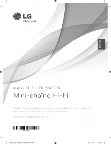LG CM4230 Manuel du propriétaire | Fixfr