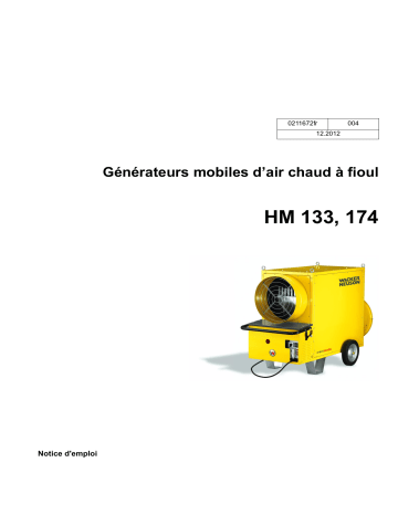 HM174 | Wacker Neuson HM133 Indirect Fired Air Heater Manuel utilisateur | Fixfr