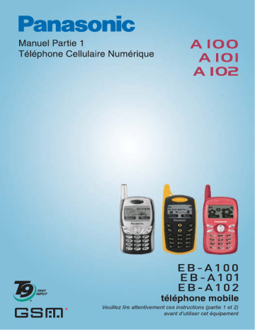 A101 | A102 | Panasonic A100 Manuel utilisateur | Fixfr
