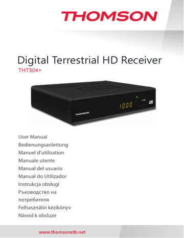 Thomson THT504+ Terrestrial Receiver Manuel utilisateur | Fixfr