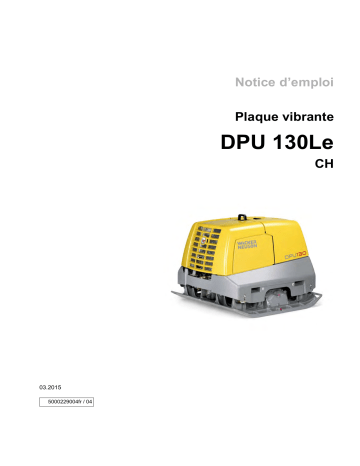 Wacker Neuson DPU130Le CH/US Reversible Vibratory Plate Manuel utilisateur | Fixfr