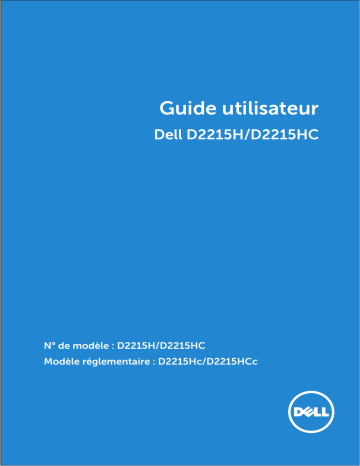 Dell D2215H electronics accessory Manuel utilisateur | Fixfr