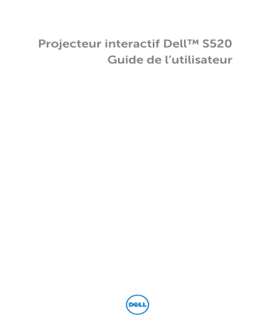 Dell S520 Projector electronics accessory Manuel utilisateur | Fixfr