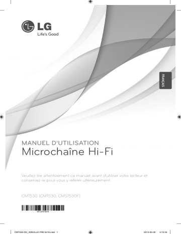 LG CM1530 Manuel du propriétaire | Fixfr