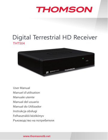 Thomson THT504 Terrestrial Receiver Manuel utilisateur | Fixfr
