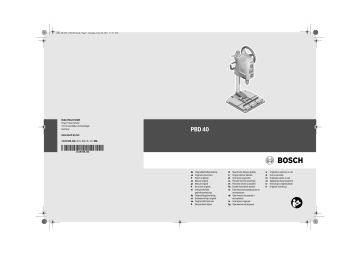 Bosch PBD 40 Mode d'emploi | Fixfr