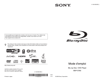 Manuel du propriétaire | Sony 760 Manuel utilisateur | Fixfr