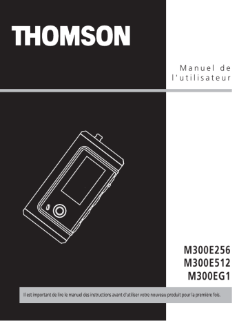 Manuel du propriétaire | Thomson M300E512 Manuel utilisateur | Fixfr
