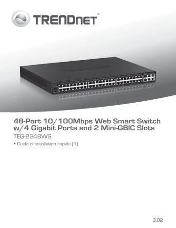 RB-TEG-2248WS | Trendnet TEG-2248WS 48-Port 10/100 Mbps Web Smart Switch Manuel utilisateur | Fixfr