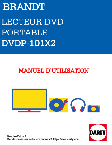 Manuel du propriétaire | Brandt DVDP101X2 Manuel utilisateur | Fixfr