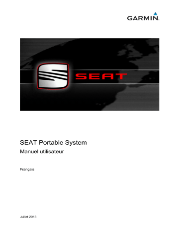 Manuel du propriétaire | Garmin 4NSF - SEAT Portable System Manuel utilisateur | Fixfr