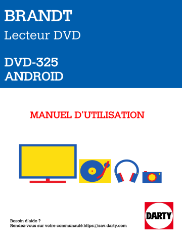 Manuel du propriétaire | Brandt DVD-325 Manuel utilisateur | Fixfr