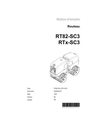 RTKx-SC3 | RTL82-SC3 | RTLx-SC3 | Wacker Neuson RTK82-SC3 Trench Roller Manuel utilisateur | Fixfr