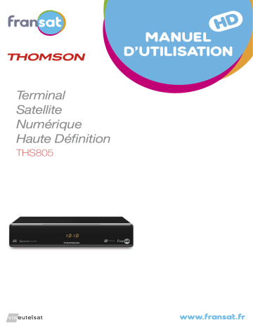 Thomson THS805 Satellite Receiver Manuel utilisateur | Fixfr