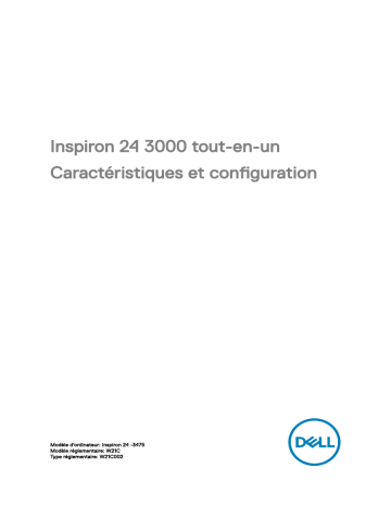 Dell Inspiron 3475 desktop Guide de démarrage rapide | Fixfr