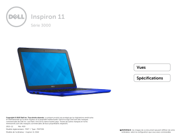 Dell Inspiron 11 3162/3164 laptop spécification | Fixfr