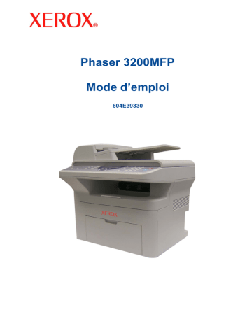Xerox 3200MFP Phaser Mode d'emploi | Fixfr