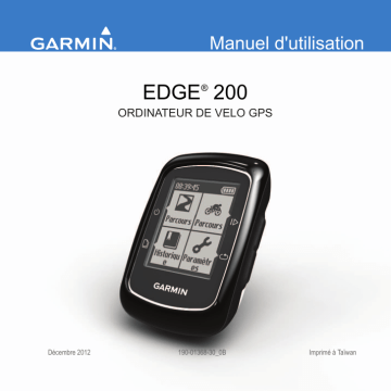 Garmin Edge 200 Mode d'emploi | Fixfr