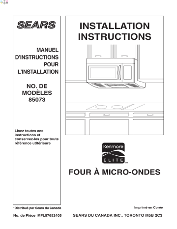 LG 85073 Guide d'installation | Fixfr