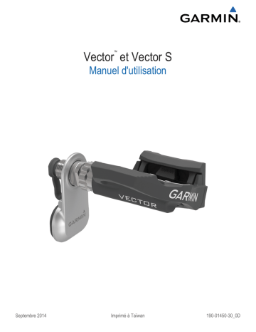 Vector S | Garmin Vector™ Mode d'emploi | Fixfr