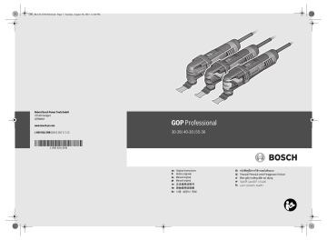 Bosch GOP4030 Mode d'emploi | Fixfr