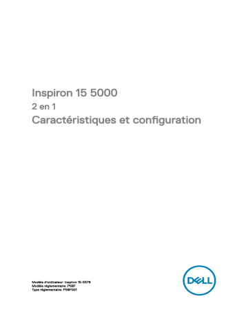 Dell Inspiron 15 5579 2-in-1 laptop Guide de démarrage rapide | Fixfr