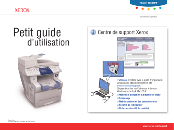Xerox 8560MFP Phaser Mode d'emploi | Fixfr