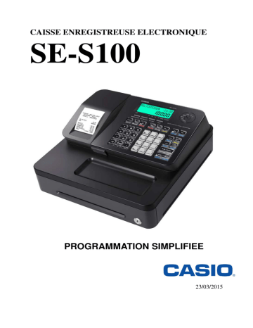 Casio SE-S100 Manuel utilisateur | Fixfr