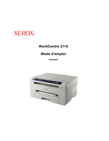 Xerox 3119 WorkCentre Mode d'emploi | Fixfr