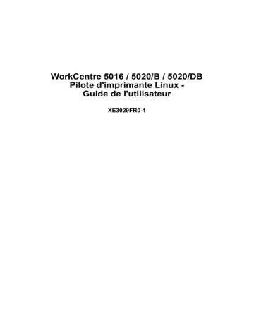 Xerox 5020 WorkCentre Mode d'emploi | Fixfr