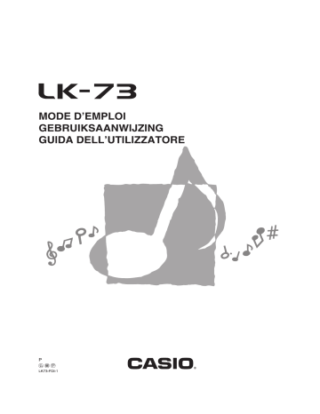 Manuel du propriétaire | Casio LK-73 Manuel utilisateur | Fixfr