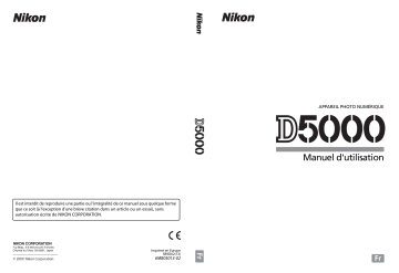 Mode d'emploi | Nikon D5000 Manuel utilisateur | Fixfr