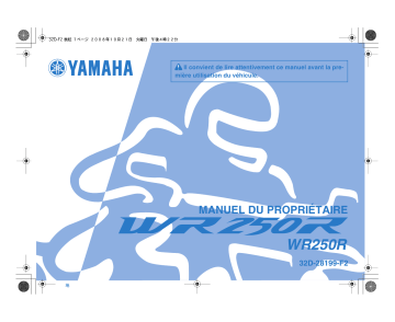Manuel du propriétaire | Yamaha WR250R Manuel utilisateur | Fixfr