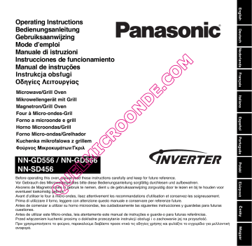Manuel du propriétaire | Panasonic NN-CD58J Manuel utilisateur | Fixfr