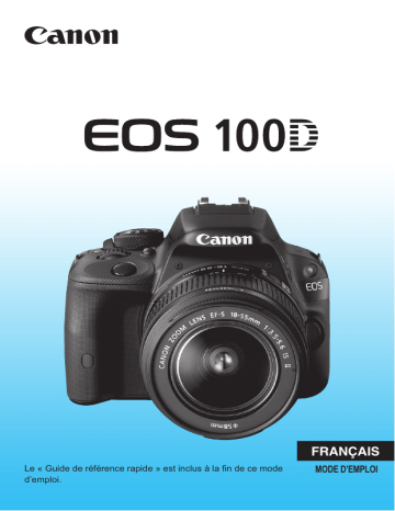 Manuel du propriétaire | Canon EOS 100D Manuel utilisateur | Fixfr