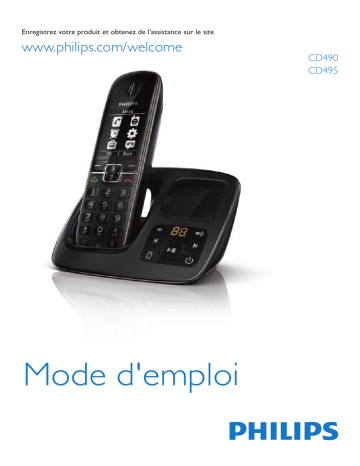 Manuel du propriétaire | Philips CD4953B Téléphone sans fil Manuel utilisateur | Fixfr