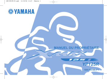Manuel du propriétaire | Yamaha X-MAX 125 Manuel utilisateur | Fixfr