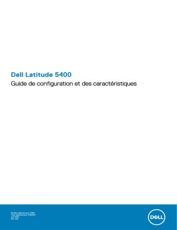 Dell Latitude 5400 laptop Manuel du propriétaire | Fixfr