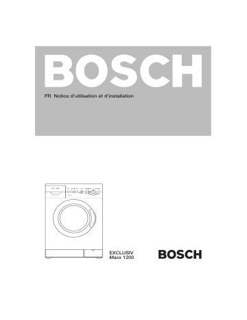Bosch WFL2480FF/01 FRONT LOADER Manuel utilisateur | Fixfr