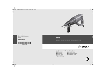 Manuel du propriétaire | Bosch PBH3000 FRE Manuel utilisateur | Fixfr