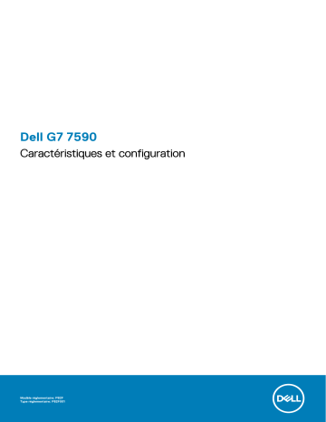 Dell G7 15 7590 gseries laptop Guide de démarrage rapide | Fixfr