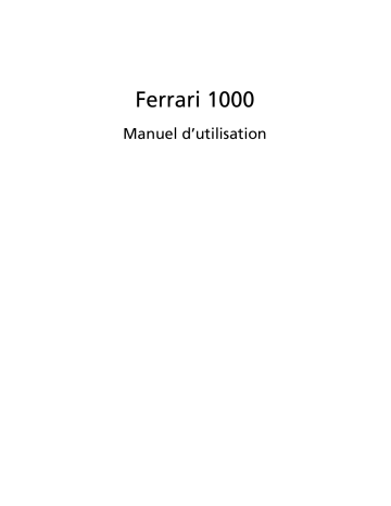 1000 5123 - Ferrari - Turion 64 X2 1.8 GHz | Ferrari 1000 Series | Acer 1000 5123 - Ferrari Manuel utilisateur | Fixfr