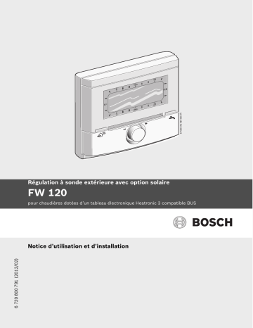 Manuel du propriétaire | Bosch FW120 Manuel utilisateur | Fixfr