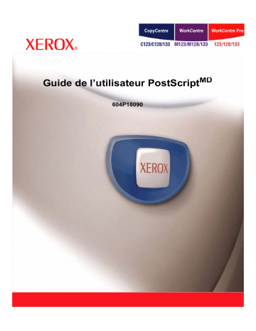 133 | Pro 123/128 | Pro 133 | 123/128 | Xerox M123/M128 WorkCentre Mode d'emploi | Fixfr