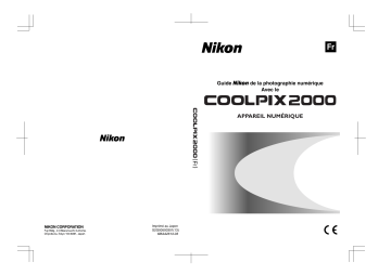 Mode d'emploi | Nikon Coolpix E2000 Manuel utilisateur | Fixfr